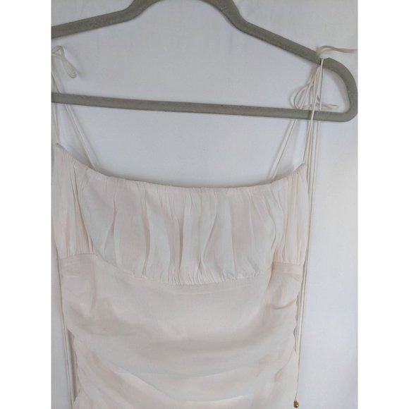 Free People Gala Ruched Maxi Dress Light Pink Boho Ethereal - Picture 5 of 15